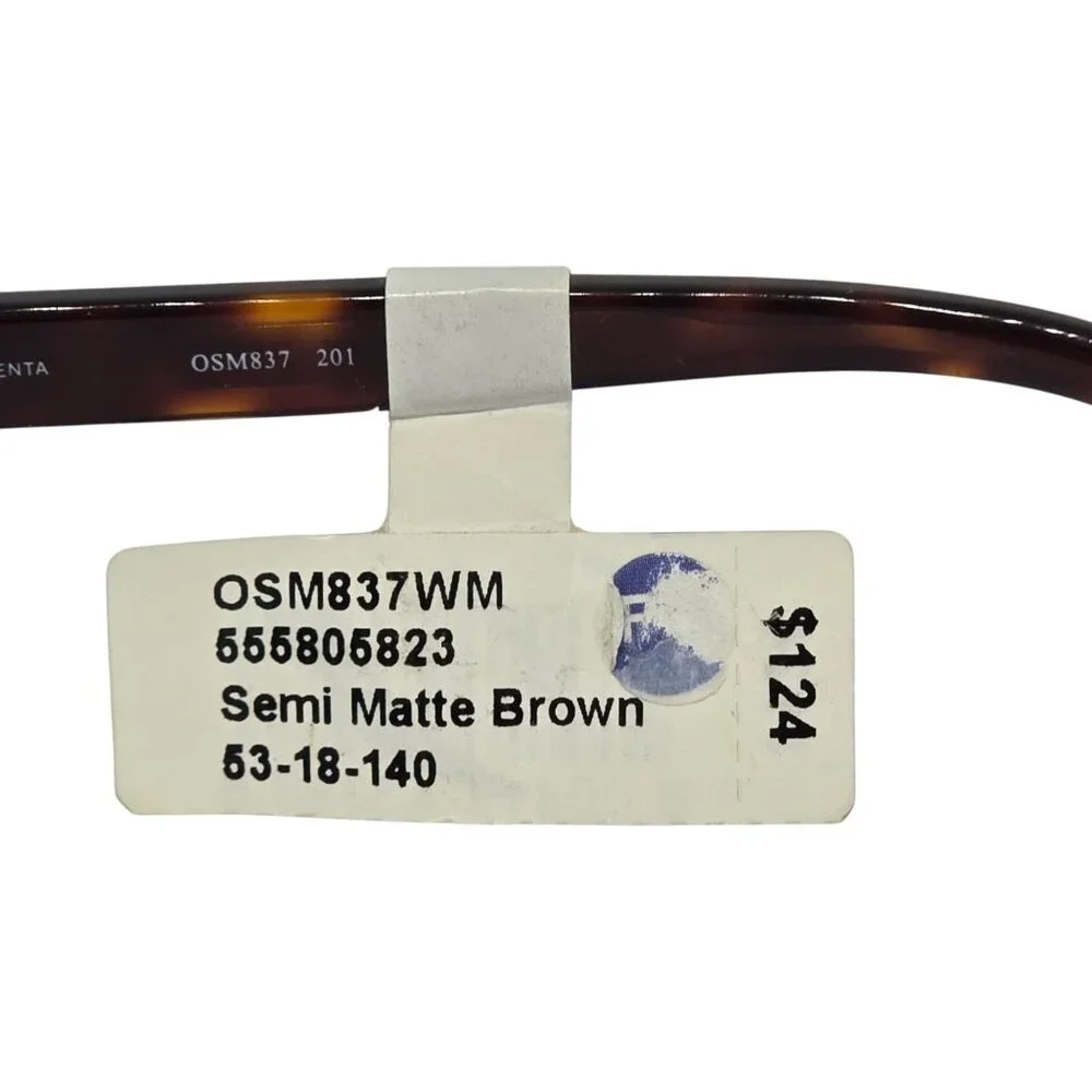 Oscar de la Renta OSM837WM Eyeglass Frames Semi Matte Brown 53-18-140 Half‎ Rim